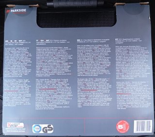 Pack aparafusadora Parkside 20v Performance - novo