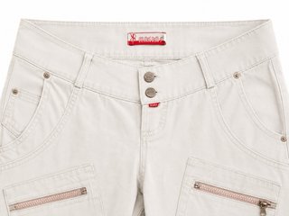 Pantalones Capri Beige Mujer