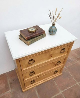 Cómoda madera maciza restaurada a tu gusto