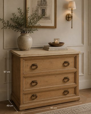 Cómoda madera maciza restaurada a tu gusto