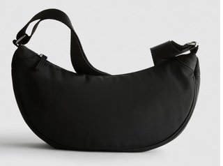 Bandolera acolchada ajustable Primark negra