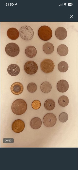 24 Monedas Colección Países Variados