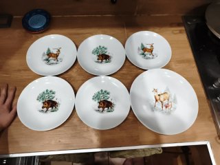 Platos de porcelana MAH Vigo (Santa Clara)