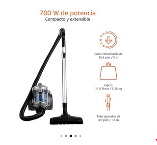 Aspiradora Amazon Basics Gris