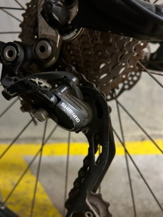 Bicicleta de Montaña Negra y Verde