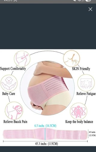 Soporte Embarazo Rosa- premamá