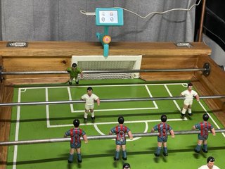 Futbolín Clásico Restaurado con videomarcador