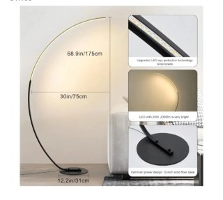 Lámpara de pie LED Arco Regulable