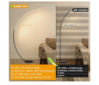 Lámpara de pie LED Arco Regulable