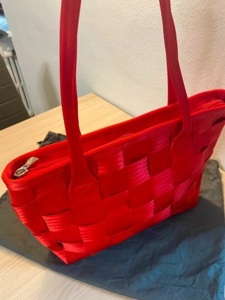 Borsa a spalla rossa re-Made Lab
