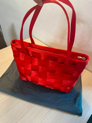 Borsa a spalla rossa re-Made Lab
