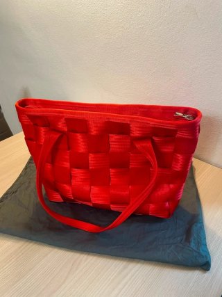 Borsa a spalla rossa re-Made Lab
