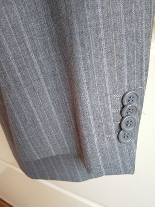Giacca Uomo Vintage Taglio Classico lana grigio 50