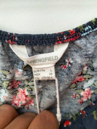 Blusa floral hombro descubierto mujer Springfield