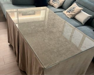 Cristal rectangular para mesa