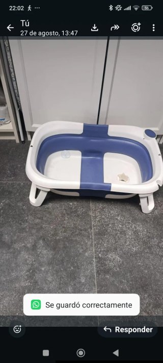 Bañera para bebé plegable