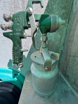 Pistola Pintura Profesional Verde
