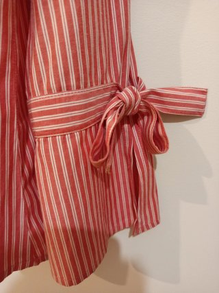 Blusa Venca Rayas Rojas y Blancas Talla S