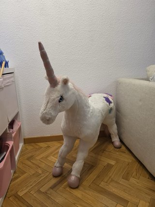 Peluche Unicornio Blanco Grande