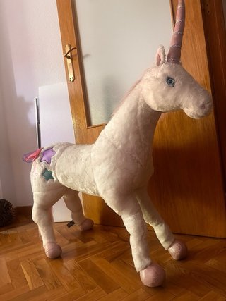 Peluche Unicornio Blanco Grande