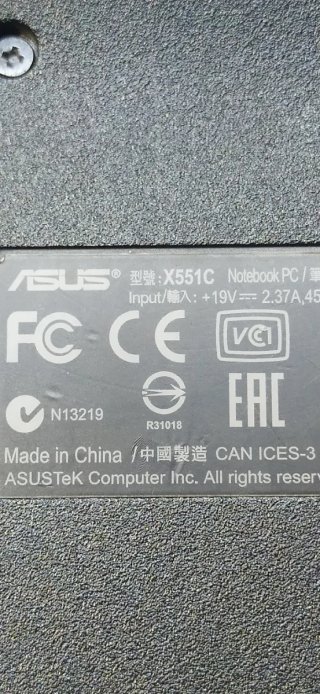 Portátil Asus X551C Negro