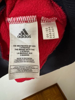 Sudadera Adidas Roja y Negra