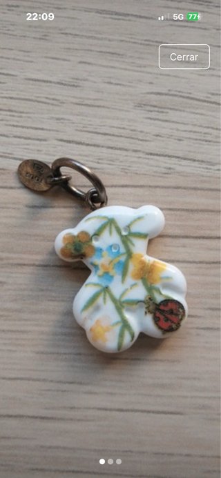 Colgante Oso Tous Flores y Mariquita