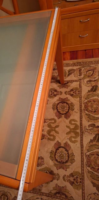 Mesa Comedor Madera y Cristal