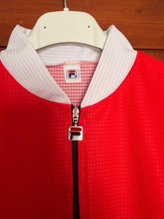 Maglia FILA tecnica rossa senza maniche