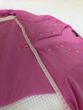 Phard vintage fucsia scollo V ricami