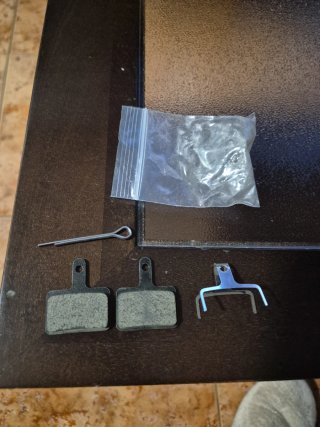 Pastillas de freno bicicleta o patinete.