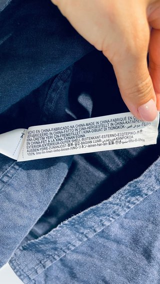 Camisa Massimo Dutti Azul Talla L