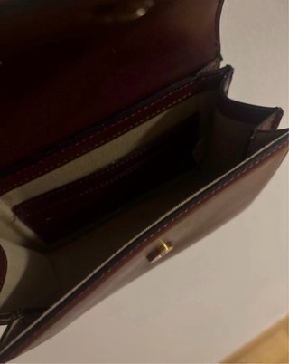 Bolso Granate Cadena Dorada
