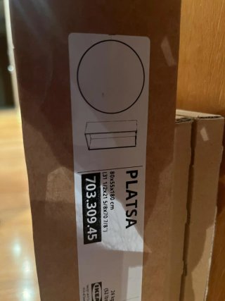 Armario IKEA PLATSA 80cm Blanco/Beige OPORTUNIDAD