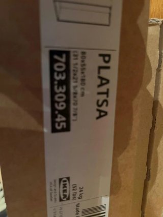 Armario IKEA PLATSA 80cm Blanco/Beige OPORTUNIDAD