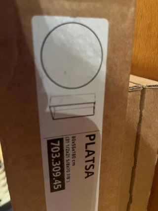 Armario IKEA PLATSA 80cm Blanco/Beige OPORTUNIDAD