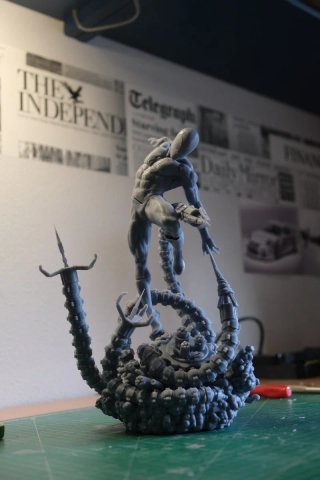 Figura Spider-Man Resina Coleccionista