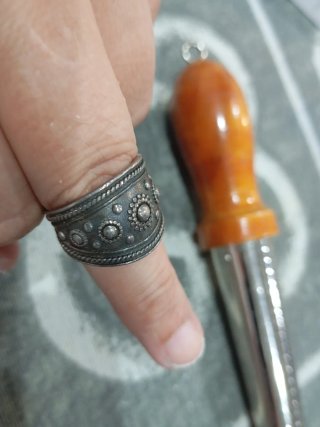 Anillo Titanio Plata Talla 17.7 mm