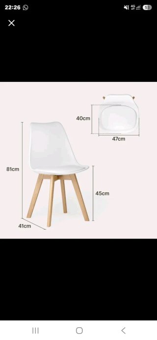 Pack 4 Sillas Comedor