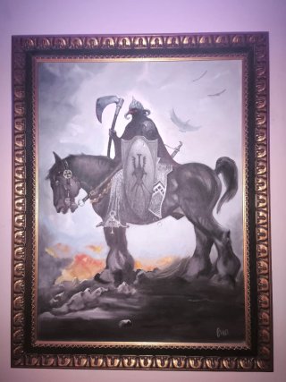 Óleo original fantasía oscura (1993)