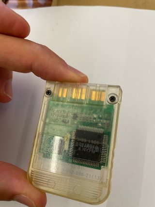 Memory Card PS1 Sony Originale Cristallo