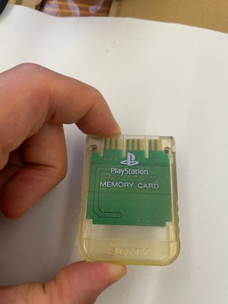 Memory Card PS1 Sony Originale Cristallo