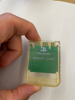 Memory Card PS1 Sony Originale Cristallo