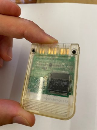 Memory Card PS1 Sony Originale Cristallo