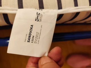 Cama Plegable Ikea Azul y Madera