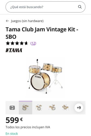 Batería Tama Club Jam Vintage
