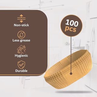100 Papeles para Freidora Aire 20-24 cm