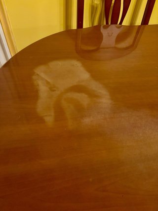 Mesa de comedor ovalada y 6 sillas