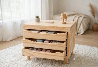 Conjunto Mesitas Noche Nórdicas Madera