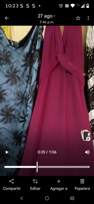 Vestidos de fiesta beige y rosa